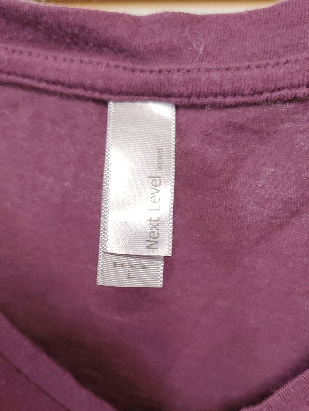 Casting Crowns Next Level Apparel Plum V-Neck Graphic Tee - Picture 2 of 2